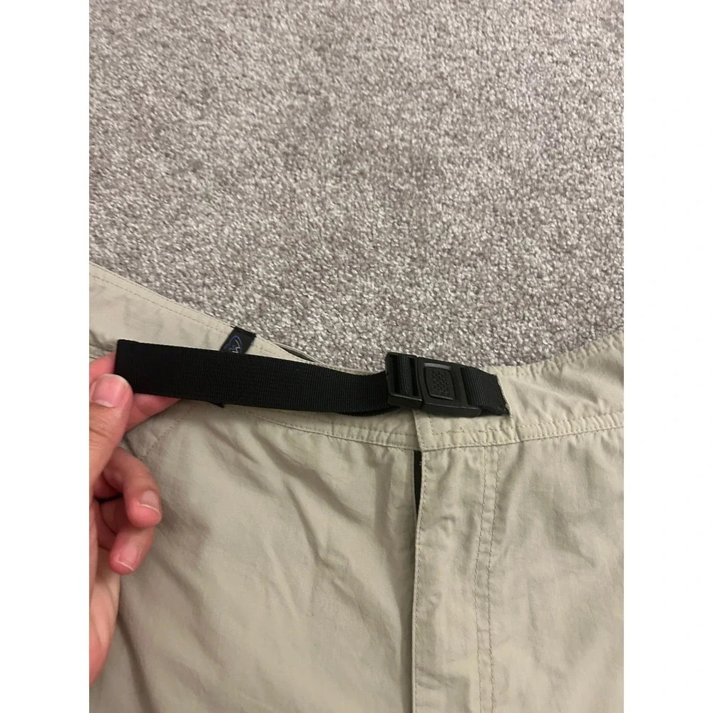 Cloudveil Hiking Shorts Mens 38 Tan Excellent Supplex Nylon Belted Cargo Trail